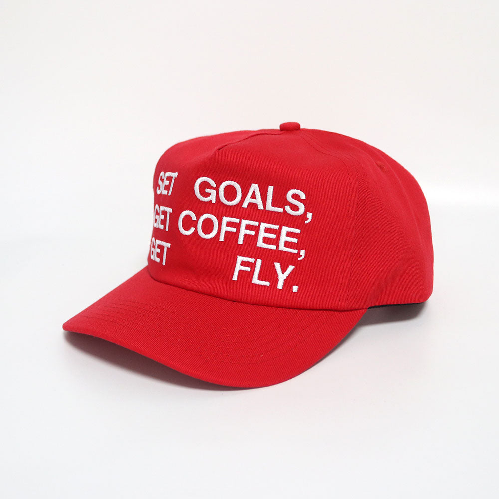 Motto Hat in Red