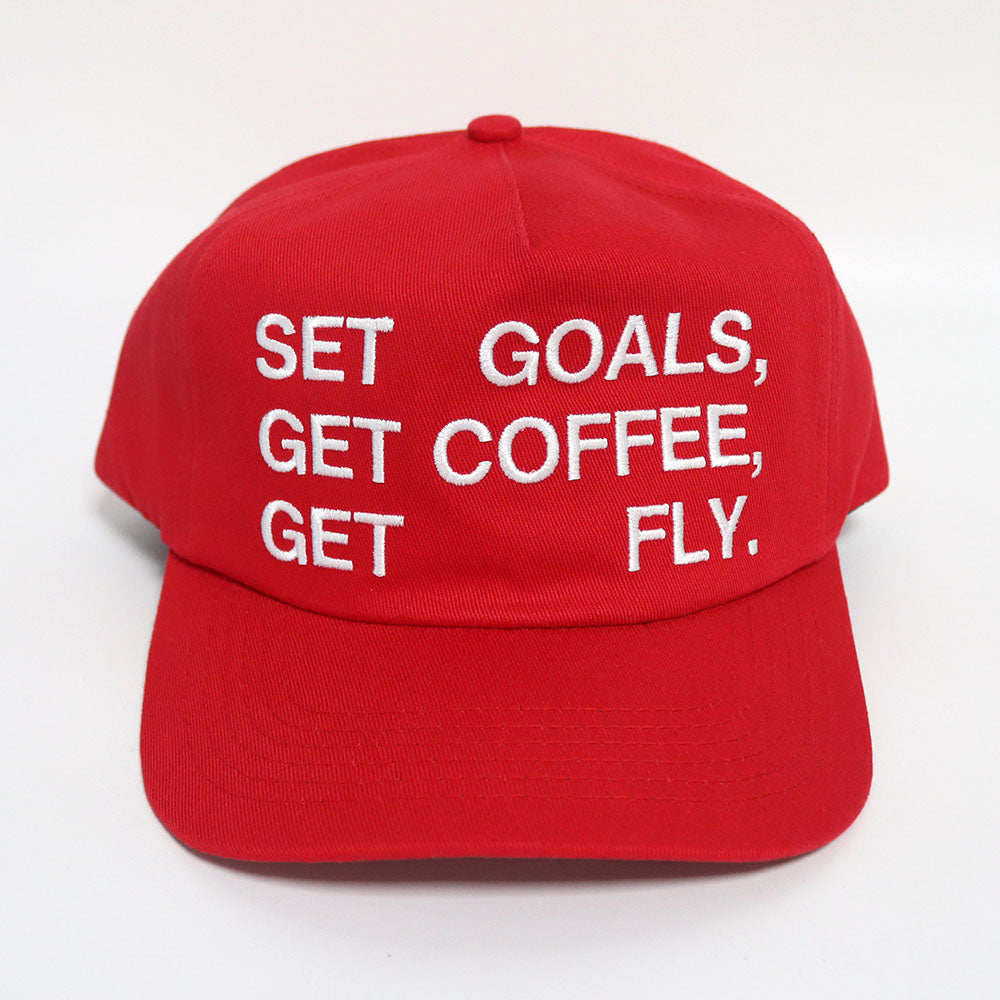 Motto Hat in Red
