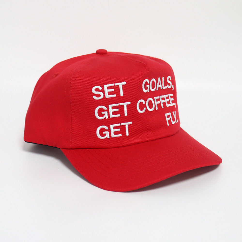 Motto Hat in Red